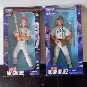 1998 Alex Rodriguez 1999 Mark McGwire 12 poseable figures Cardinals Mariners
